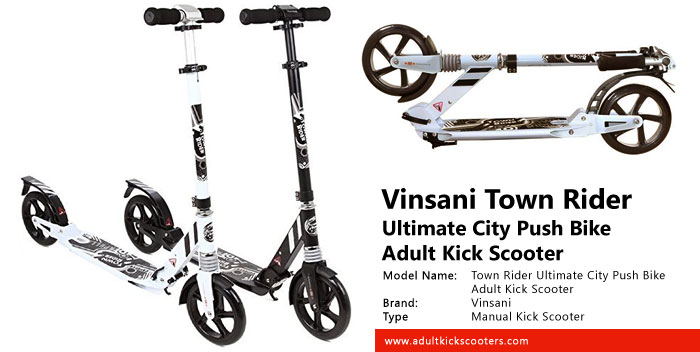 Vinsani Town Rider Adult Ultimate City Push Bike Kick Scooter Review