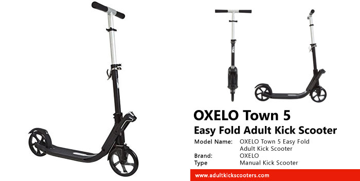 oxelo / micro / Adult / Teen manual Kick scooter white Brand new 