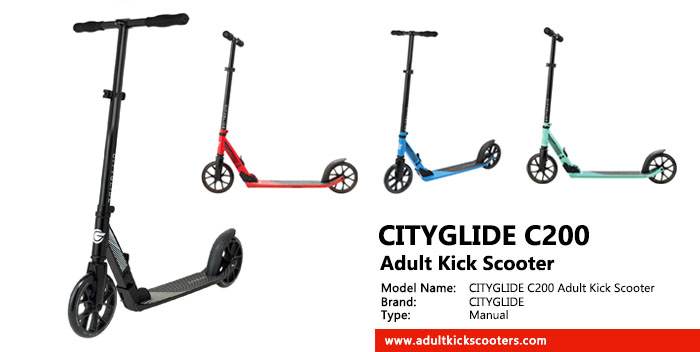 Compatible With European Safety Standard EN 14619: 2006 kick scooter Pedal & Very Durable meteor® City Scooter Big Wheel 200 Adult Folding Stunt Scooter Up to 100 kg 